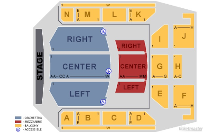 Thomas Wolfe Auditorium Seating Chart