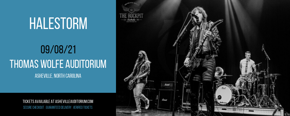 Halestorm at Thomas Wolfe Auditorium tickets Halestorm at Thomas Wolfe Auditorium