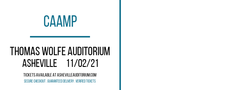 Caamp at Thomas Wolfe Auditorium tickets Caamp at Thomas Wolfe Auditorium