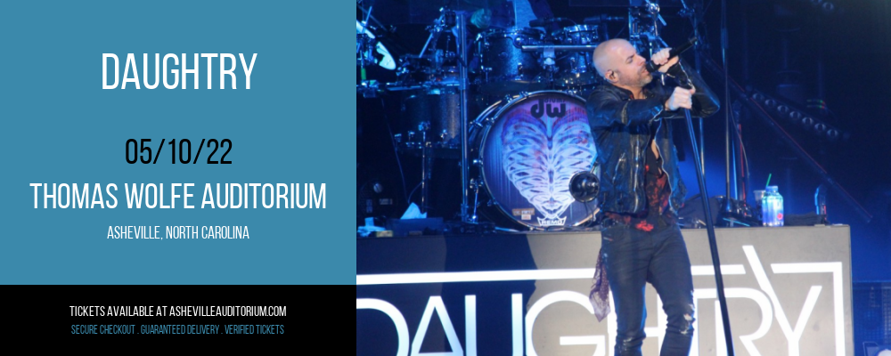 Daughtry at Thomas Wolfe Auditorium tickets Daughtry at Thomas Wolfe Auditorium