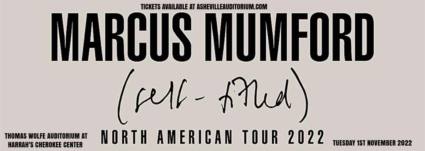 Marcus Mumford at Thomas Wolfe Auditorium tickets Marcus Mumford at Thomas Wolfe Auditorium