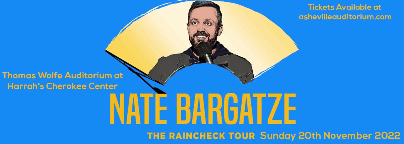 Nate Bargatze at Thomas Wolfe Auditorium tickets Nate Bargatze at Thomas Wolfe Auditorium