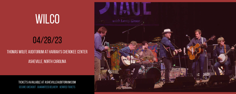 Wilco at Thomas Wolfe Auditorium tickets Wilco at Thomas Wolfe Auditorium